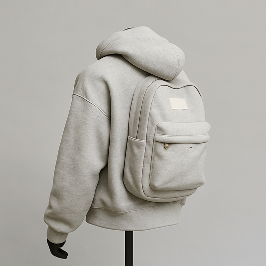 Spring Autumn New Hoodie Solid Back Small Bag Design