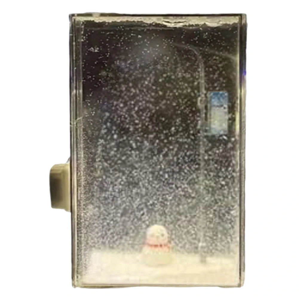 Christmas Night Snowy Street Lamp