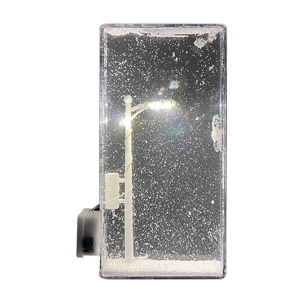 Christmas Night Snowy Street Lamp