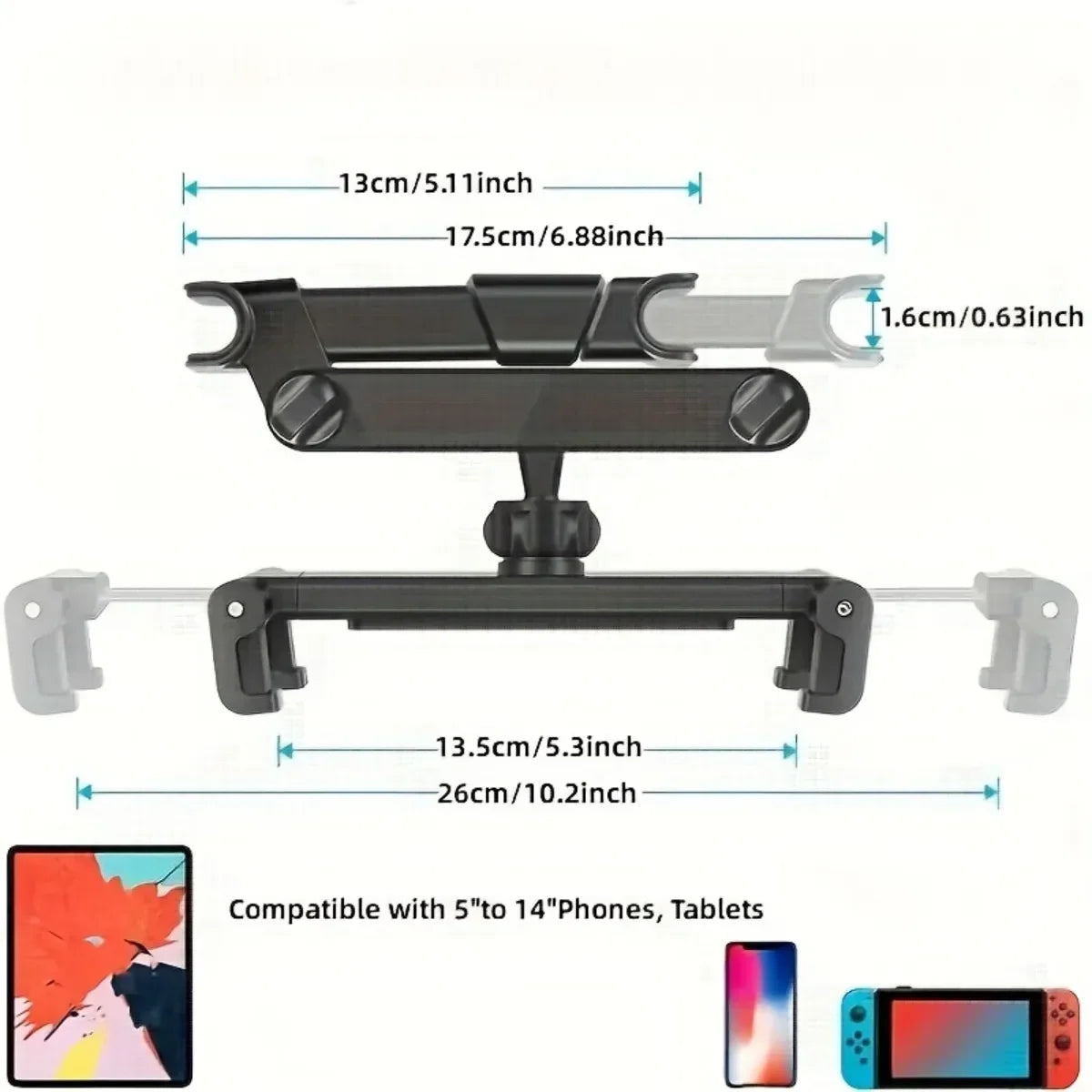 TravelMate - 360° Car Tablet & Phone Mount