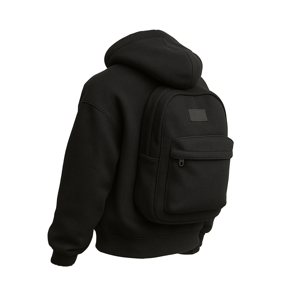 Spring Autumn New Hoodie Solid Back Small Bag Design