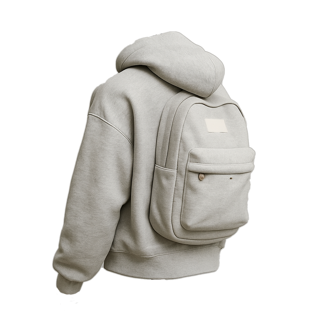 Spring Autumn New Hoodie Solid Back Small Bag Design