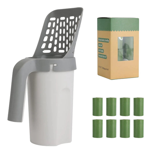 All-in-One Cat Litter Scoop and Waste System